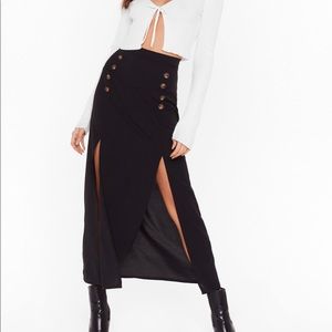 Nasty Gal high slit midi skirt size 8